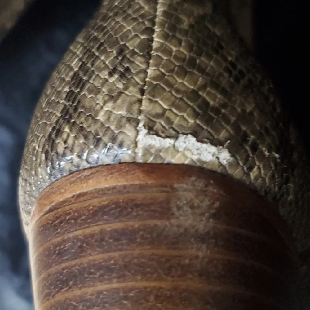 Gorgeous Raye Vegan Snakeskin 👢 Boots - Picture 6 of 12